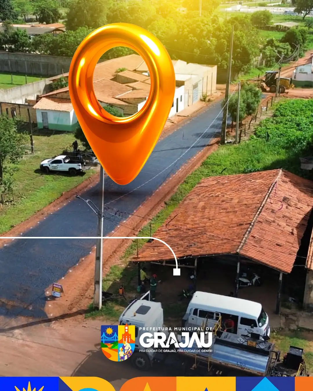 Galeria de imagens - Foto 1 da notícia: Pavimentação chega à bairro da Expoagra e amplia mobilidade urbana em Grajaú